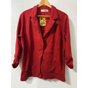 Hybrid Company Blazer Jacket Women's‎ XL Rust Career Business Casual